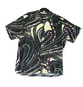 Vintage Jams World mehrfarbiges Blumen Swirl Viskose SS Herrenhemd - Gr. S - Bild 1 von 8