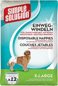Pañales desechables Simple Solution para perros hembras, súper absorbentes XL  - Imagen 1 de 7