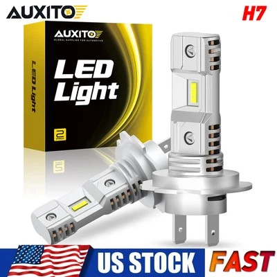 AUXITO LED High/Low Beam Conversion Kit H7 Bulbs Super Bright 6000K Plug&Play 2x - image 1 of 4