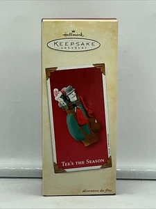 2002 Hallmark Keepsake Ornament Tee's The Season Golf Bag - FREE SHIPPING - Picture 1 of 5
