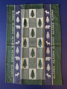 Artic Circle Geschirrtuch ALASKA Navy/Grün 100% Baumwolle Neu - Bild 1 von 6