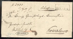 THORN ca.1860 DIENSTBRIEF BEAMTENSTEMPEL STUERMER(B0263 - Picture 1 of 1