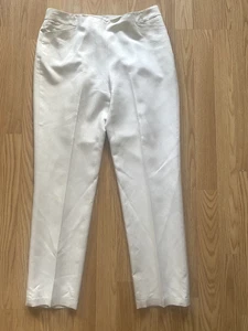 J McLaughlin Pants Womens 100% Silk Lined Ankle Light Gray 6 - Picture 1 of 7