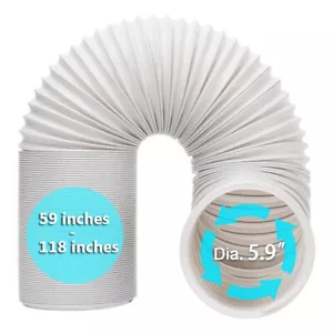 Manguera de escape de ventilación de aire acondicionado portátil de 5,9" de diámetro para piezas Delonghi y LG - Imagen 1 de 16