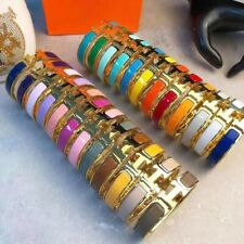 18K Gold Plated Enamel Bangle Jewelry Classic H Letter Bracelet Women Man luxury