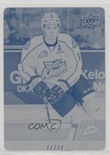 2017-18 Upper Deck CHL Printing Plate Cyan 1/1 Tanner Kaspick #62 9ui