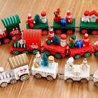 Christmas Wooden Little Train Decoration Party Decors Ornaments Kids Toy Cute FI