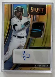 2022 SELECT BASEBALL, #SM-LD LEWIN DIAZ, PATCH AUTOGRAPH SN#09/10 030725 - Picture 1 of 1