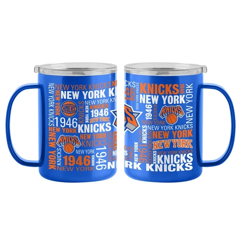 New York Knicks 15oz. Spirit Ultra Mug  Insulated  %100 Stainless Steel  Hot&Col Cover