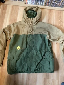 Burton Snowboarding Ski Winter Jacket Men’s Large Green/Tan - Picture 1 of 6