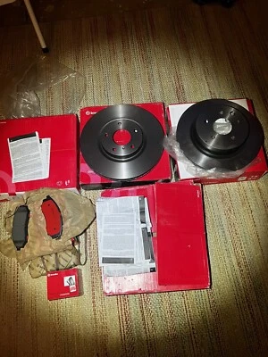 Kit de frenos delanteros y traseros Brembo rotores de disco pastillas de cerámica para Infiniti Nissan 350Z Foto 1 de 3