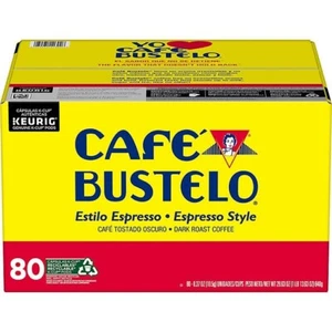 Caffè Bustelo Caffè Espresso Stile K-Cups, Tostatura Scura (80 ct.) - Nuovo e Spedizione Veloce - Foto 1 di 6