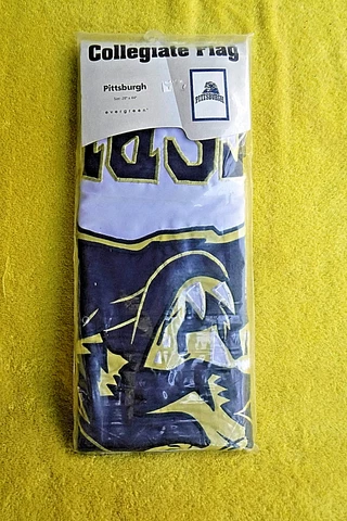 BRAND NEW! APPLIQUE PITTSBURGH PANTHERS 28" X 44" INDOOR/OUTDOOR 2 SIDED FLAG! Cover