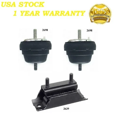 3PCS MOTOR & TRANS MOUNT FIT 1985-1987 FORD RANGER 2.3L 2WD - AUTO TRANS - Image 1 of 4