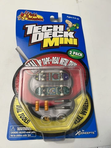 Tech Deck Mini Fingerboard 2 Pack Skateboard World Industries 1999 Vintage NEW Cover