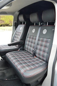VW Transporter T6 gti tartan seat covers - Picture 1 of 3
