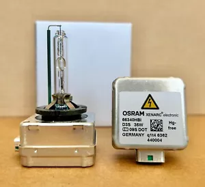 2x Osram D3S Xenon Bulbs Set HID Light Lamp 66340HBI Xenarc Germany made - Picture 1 of 2