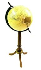 Nautical Antique World Map Globe Ornament with Wooden Stand Home & Office Decor.