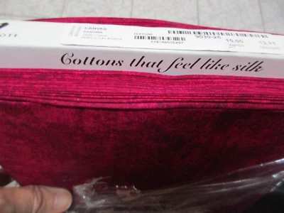 Cotton Fabric 1 Yard Northcott Canvas Texture Sangria Fushia Dark Pink/Red - Image 1 of 4
