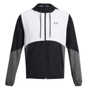 Under Armour Men's UA Icon Legacy Windbreaker Jacket Grey Black Size Large L NWT - Picture 1 of 7