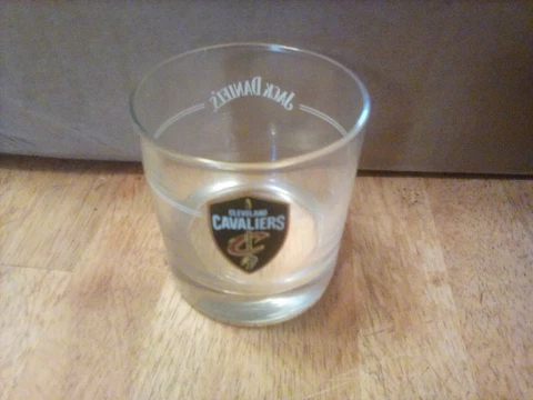 Cleveland Cavaliers Jack Daniel's Rocks Glass Whiskey Glass NBA Basketball Cover