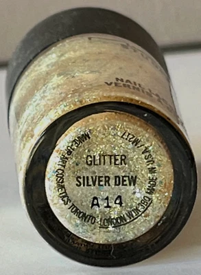 Silver Dew MAC Nail Lacquer Glitter .34 oz 10 ml #A14 Summer Collection  #200 - Image 1 of 2
