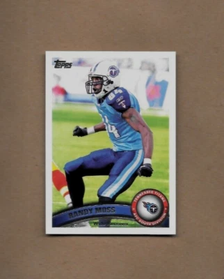 2011 Topps Football Randy Moss Card #258 Hall of Fame! Tennessee Titans NM/MT - Image 1 of 4