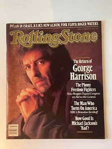1987 Rolling Stone Magazine Pink Floyd George Harrison M. Jackson REM #511 Oct - Picture 1 of 3