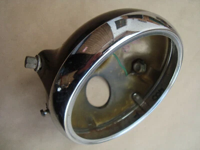 Honda CB 400 Four Scheinwerfer - Gehäuse Nr.4 + Chromring rim + case , headlight - Bild 1 von 4