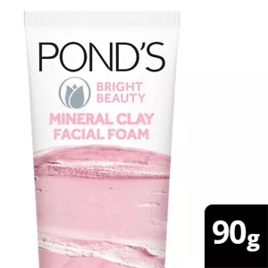 Ponds Bright Beauty Mineral Clay Facial Foam 90g Deep Clean Oil Free Glow - Picture 1 of 3