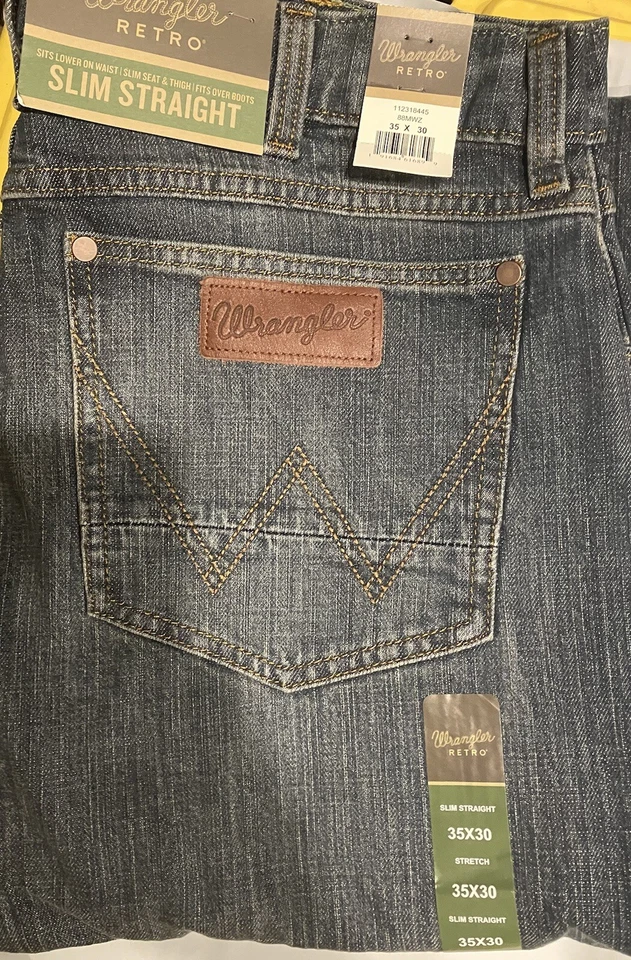 Wrangler Retro 35x30 Para Hombre Delgado Recto  Foto 1 de 1