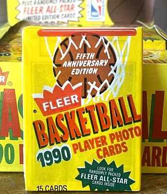 1990 FLEER NBA Basketball (Player Photo Cards) PACK 15 Cards JORDAN IMPORT OVP!! - Bild 1 von 4