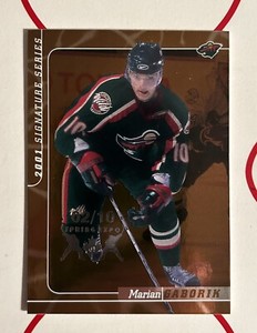 RARE 2000-01 ITG BAP Signature Series #279 Marian Gaborik RC /10 Copper? Gold?