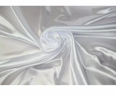 Silky Satin Fabric Dress Craft Fabric Plain Luxury  Material 150 cm Wide 20metre - Image 1 of 2