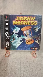 PlayStation "Jigsaw Madness" Game CIB Video Game Puzzle Game PS1 - Picture 1 of 4