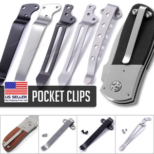 Replacement Pocket Clips for Folding Knives, Cell Phones, Flashlights, & More! - Picture 1 of 97