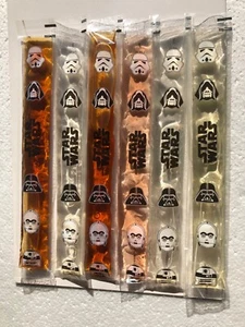 STAR WARS - 6 x Ice Pops R2D2 C3PO Darth Vader Sith Lord - (Iceland) 1999 Sealed - Foto 1 di 4