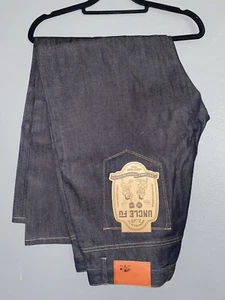 Uncle Fu Men's Raw Selvedge Jeans, Madden Workwear, Mens Size 38 Retro Style NWT - Picture 1 of 3