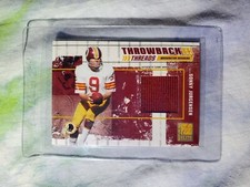 2003 Donruss Elite Sonny Jurgensen Throwback Threads SP 1/1 Jersey Card NM+