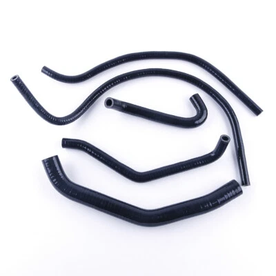Silicone Radiator Coolant Hose Kit for Honda CBR 600 F4i 2004-2006 2005 Black - Image 1 of 4