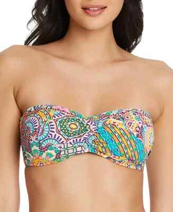 Bleu by Rod Beattie Seriously Sunny Bandeau Bikini Top Women's Swimsuit Size 4 - Picture 1 of 1