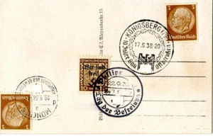 Beleg mit 3 Stempeln aus 1938   ( 29607 ) - Picture 1 of 1