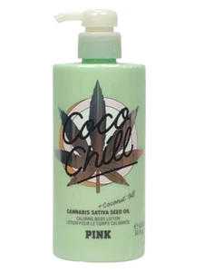 VICTORIAS SECRET PINK COCO CHILL CANNABIS SATIVA + COCONUT OIL BODY LOTION 14 oz - Picture 1 of 1