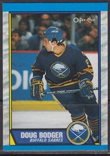 1989-90 Doug Bodger Buffalo Sabres O-Pee-Chee Hockey Card #154