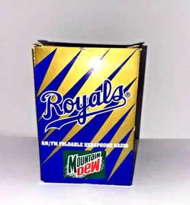Vintage 1997 Kansas City Royals AM/FM foldable Headphone Radio~NEW IN BOX - Imagen 1 de 6
