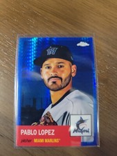 2022 Topps Chrome Platinum Anniversary Blue Prism Refractor Pablo Lopez #491
