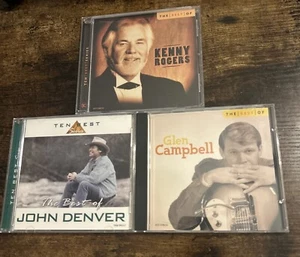 Kenny Rodgers, John Denver, Glen Campbell CD Lot Like New Read! - Picture 1 of 6