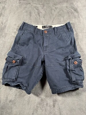Hollister Cargo Shorts 28 Waist 10” Blue Heavy Cotton Peppy Skater Retro Y2K/90s - Image 1 of 4