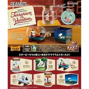 Re-ment SNOOPY & WOODSTOCK Terrarium On Vacation Figure 6 item All sets Japan