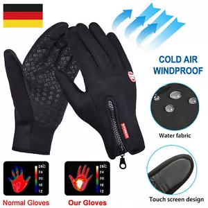 Winter Handschuhe Touchscreen Thermo Warme Windproof Wasserdicht Herren Damen DE - Bild 1 von 19